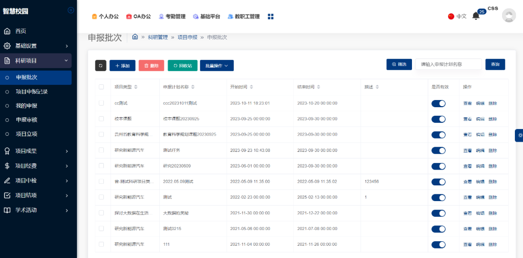 大学科研管理系统的功能与应用(图2)